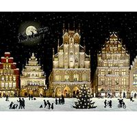 Coppenrath Christmas Lights Cityscape A4 Traditional Luxury Christmas Picture Advent Calendar Designed by Barbara Behr