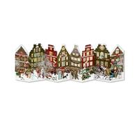 Coppenrath Christmas Street Free-Standing Special Countdown Advent Calendar | Traditional Holiday Accordion Fold Card Design: Made in Germany for Premium Quality Craftsmanship, Free-Standing Display