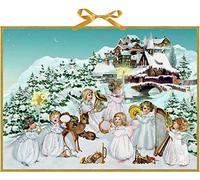Coppenrath Little Angels in The Snow Huge Traditional German Advent Calendar 52 cm Wide x 38 cm