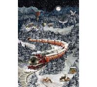 Coppenrath Magical Winter Express A4 Traditional Picture Advent Calendar Designed by Barbara Behr: Weihnachtsexpress in Winterlandschaft