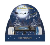 Christmas Carols at Night Coppenrath Midnight Musical Gramophone Advent Calendar 24 Vinyls for a Different Tune Every Day 18cm x 18 cm x 10cm: Vintage-Plattenspieler mit 24 Weihnachtssongs