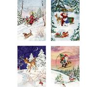 Coppenrath - Nostalgic Dreams Glitter Window Advent Calendar Cards