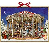 Coppenrath The Christmas Carousel Huge Traditional German Advent Calendar 52 cm Wide x 38 cm