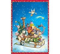 Coppenrath Whizzing Though the Snow Children's Traditional Advent Calendar 24.5 x 35 cm