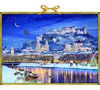 Coppenwrath Winter Castle on the River Coppenrath Advent Calendar Design by Barbara Behr 52 x 38 cm Iridescent glitter / Ribbon, Multicolor