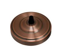 Copper 108mm Ceiling Light Fitting Plate for Vintage Pendent Lights 108mm Single Point Metal Canopy Cover Antique Side Fitting Ceiling Rose with Accessories for Home Office Hanging Ceiling Wall Lamp