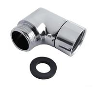 Copper 90 Degree Shower Adapter for Use Between Shower Hose and Wall-Mounted or Ceiling-Mounted Arms