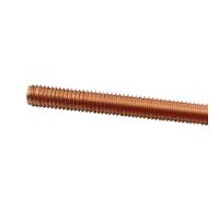Copper Abrasion Resistance Rods Bars, Full Thread Straight Solid Screw Tooth Stick for Automotive(90mm,M10)