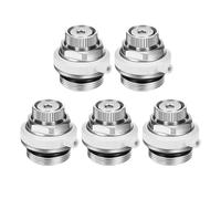 Copper Air Release Valve 1/2 Inch, Automatic Radiator Vent Plug, 5 Pieces for Heating Application