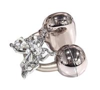 Copper Alloy Earphone Clip With Dazzling Rhinestones Bows Detachable Universals Headphone Decoration Shimmering Earphone Clip For All Models