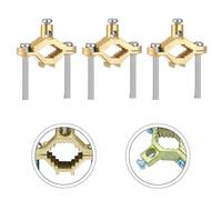 Copper Alloy Ground Clamp, 1/2"-1" Pipe Bonding Connector for #10-#2 Wire, Secure Electrical Grounding to Water Pipes & Steel Conduit