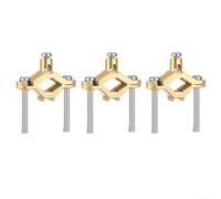 Copper Alloy Ground Clamp Set for Secure Bonding to Water Pipes & Steel - Heavy Duty Earth Connection 1/2"-1"(3PCS)