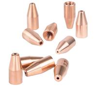 Copper Alloy M5 Single Wire Guide Nozzle for Handheld Fiber Laser Welding, 10-Pack, High Precision Tip, Heat Resistant, Minimizes Welding Spatter 10 pcs 1.2mm