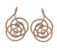 Copper Alloy Spirals Hand Rings for Chakras Balancing and Mindfulness Practice HanmdadePalm Rings Permanent Copper Alloy Hoop
