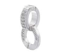 Copper and Cubic Zirconia Connector Clasp Enhancer Jewelry Findings Clasps for Making Double Connector
