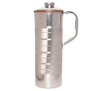 Copper and Stainless Steel Jug | Outer Stainless Steel and Inner Copper Jug for Ayurveda Health Benefits (1 Liter)