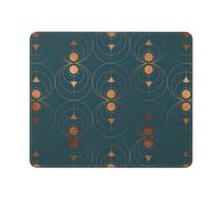 Copper Art Deco On Emerald, Mouse Pad, Non-Slip Rubber Base Mouse Pad,Waterproof Mouse Mat