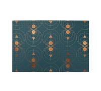 Copper Art Deco On Emerald1000 Piece Jigsaw Puzzles for Adults, Wooden Jigsaw Puzzle