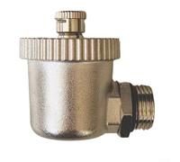 Copper Automatic Air Vent Valve Compatible with For Solar Thermal Panels Heat Exchangers and Domestic Hot Water Storage Tanks (1/2 4 Corner)
