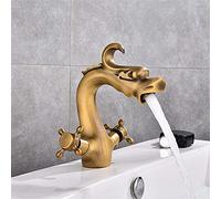 Copper Basin Faucet Bath Sink Faucet Cold Water Mixer Antique Basin Faucet Kitchen Faucet Single -