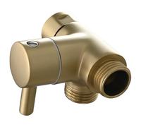 Copper Bathroom Shower Arm Three-Way Water Separator One in and Two Out Nozzle Diversion Valve Pipe Switch(Ruskin)