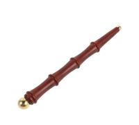 Copper Bead Acupressure Massage Stick with Double Ended Design | Wood and Copper Build, Smooth Brown Finish, Foot and Back Use, Easy to Carry for Beginners