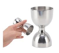 Copper Bell Jigger Premium Cocktail Jigger 30/60ml Stainless Jigger for Bartending Steel High Accuracy Wide Opening Shot Measure Jigger for Cocktail Liquor Cocktail(30/60ml Classic Silver)