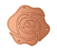 Copper Bird Bath Basin - 0.6mm Thick Plate, 3-Point Support Stand | Outdoor Garden Patio Lawn Water Basin, Heated Solar Large Small Ceramic Fountain Cleaning Purification Disc for Birdbath Accessory