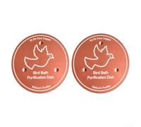 Copper Bird Bath Cleaning Discs 2pcs with Rust-Resistant Design for Year-Round Outdoor Use, Fits Bowl-Shaped and Traditional Bird Baths, Efficient Water Purification with Stable(C)