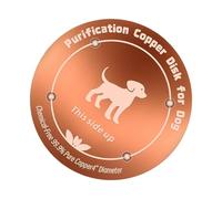 Copper Bird Bath Disc - 3.9 Inch Garden Water Bowl | Pool Cleaner for Outdoor Use - Solid 40 g Copper Plate in Cat and Dog Shape, Provides Natural Water and Values Butt