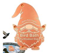 Copper Bird Bath Disc All-Season Safe Universal Gnome Shaped