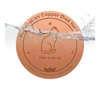 Copper Bird Bath Disc | Cleaning Tray for Dog Water Bowl | Copper Cleaner Purifier Disc - For Indoor & Outdoor Use Home Garden Patio Apartment Back-Co