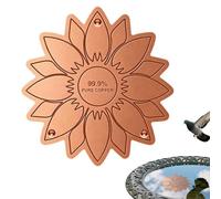 Copper Bird Bath Disc - Flower-Shaped Cleaning Accessories for the Garden, Water Cleaning Plate, Bird Bath | for Outdoor Garden Backyard Patio Lawn Concrete Stone Ceramic Heated