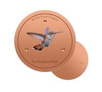 Copper Bird Bath Disc | Purifying Cleaner - Bird Bath Purification Disc with Three Point Stand for Outdoor Fountain Garden Patio Lawn Yard Farm