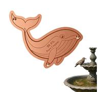 Copper Bird Bath Disc with Triple-Point Support All-Season