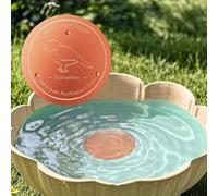 Copper Bird Bath Purification Discs - 2-Pack Rust-Resistant for Year-Round Outdoor Use Compatible with Bowl-Shaped Traditional Bird Baths 10 Cm Square(A)