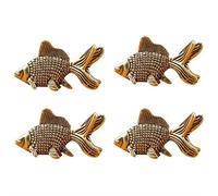 Copper Bird Bath Purification Disk 4 Pack - Mini Fish Shape Copper Bath Disk for Outdoor Birdbaths & Bowls, Self-cleaning Design Keeps Water Fresh Year-round, Fit for Garden,yard Birdbath Fountains