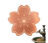 Copper Bird Bath Purification Disk - Copper Bird Bath Plate - Birdbaths Bowls, Natural Germ-killing Coper, Shallow Birds Batth Feeder | Ideal for Deck, Patio, Garden Wildlife Viewing