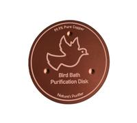 Copper Bird Bath Tray Pool Cleaner Pure Copper Circular Sheet Suitable for outdoor bird baths bowls and fountains 0.6 mm thick Keeps water fresh year-round