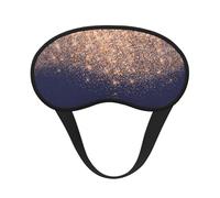 Copper Blue Navy Rose Glitter Makeup Artist Beauty, Full Eye Covers Light Blocking Eye Masks Blackout Sleep Eye Muffs