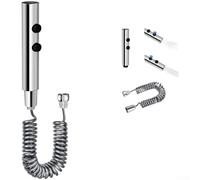 Copper Body Toilet Sprayer 2 Mode Nozzle Wall Mount(Silver) | Powerful water flow, removes stubborn stains, flexible reach, copper body, wall mounted design