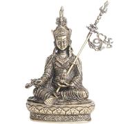 Copper Buddha Statueornaments， Brass Tibetan Buddhism Master Padmasambhava Buddha statue ornaments Buddhist supplies car ornaments enshrine statues gift
