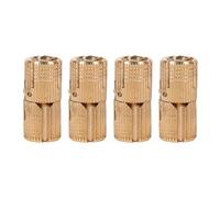 Copper Cabinet Door Concealed Hinge 4 Pack Heavy Duty Invisible Hinge for Worktops Tables DIY Projects 10mm 12mm 14mm 16mm Gold Plated Rust Proof Durable Hardware (10mm)