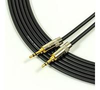 Copper Cables 3.5mm Mini Jack to Mini Jack Stereo Aux Audio Cable. REAN by Neutrik Lead Black 1.2m (4ft)
