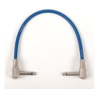 Copper Cables by designacable.com 1.2m - Blue Pancake Guitar FX Patch Lead - Handmade in the UK using foxONE cable & Rean RP2RCF Pancake Jacks.