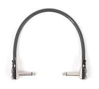 Copper Cables by designacable.com 60cm - Black Pancake Guitar FX Patch Lead - Handmade in the UK using foxONE cable & Black Rean RP2RCF-BAG Pancake Jacks.