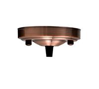 Copper Ceiling Rose 108mm Pendant Cable Grip Flex Clamp Modern Metal Plate Canopy Replacement Cover Front Fitting Base with Accessories for Home Office Light Fitting Fixture Hanging Ceiling Wall Lamp