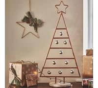Ivyline Copper Christmas Tree with Star in Iron