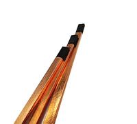 Copper-clad flat carbon rods, Copper Coated Carbon Arc Gouging Electrodes Multiple Sizes 355mm Pack of 3(5x10x355mm)