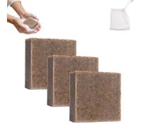 Copper Clay Soap, Copper Clay Skin Cleanse, Pure Natural Claysoap Bar with Scrubber for Face & Body, Suitable for All Skin Types, Deep Cleaning (3PCS)